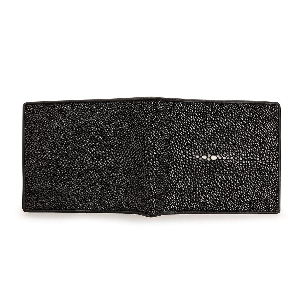 2890 Black Polished Stingray Wallet Medium - Picture 8 of 9
